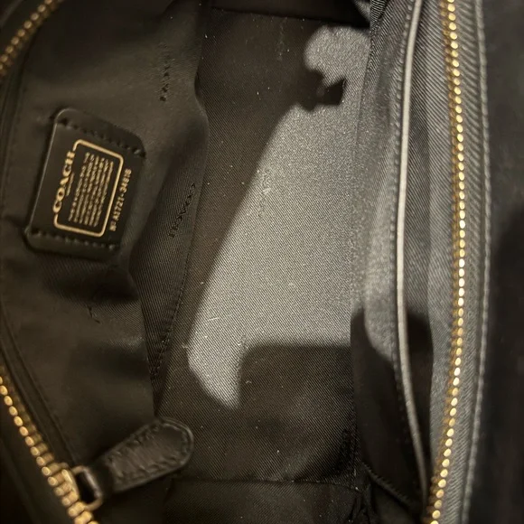 🍀Coach Black Leather Satchel - Picture 7 of 12